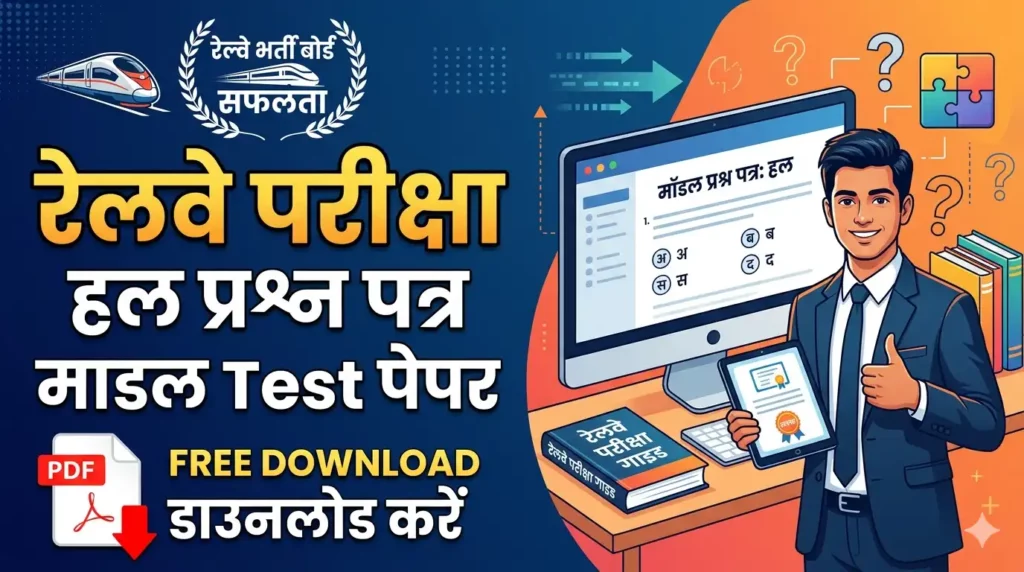 रेलवे परीक्षा हल प्रश्न पत्र माडल Test पेपर