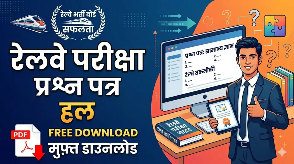 Railway Exam Question Paper in Hindi
