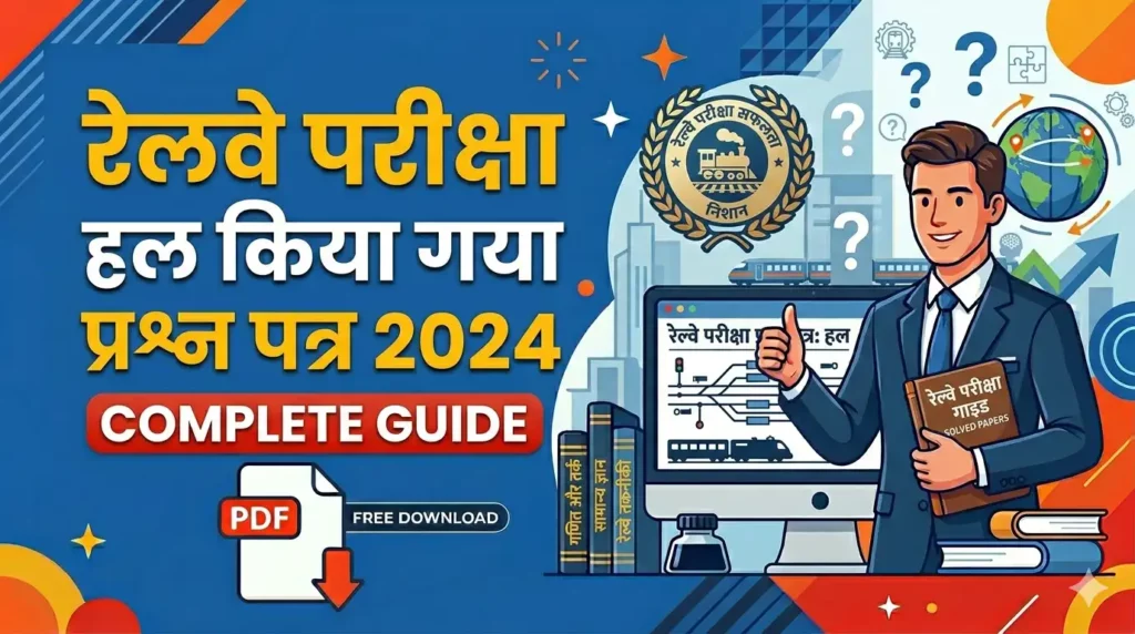 Railway Exam Solved Question Paper in Hindi